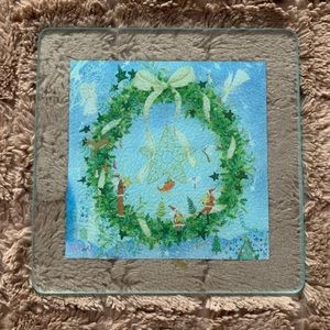 Glass kitchen pot plant holder K